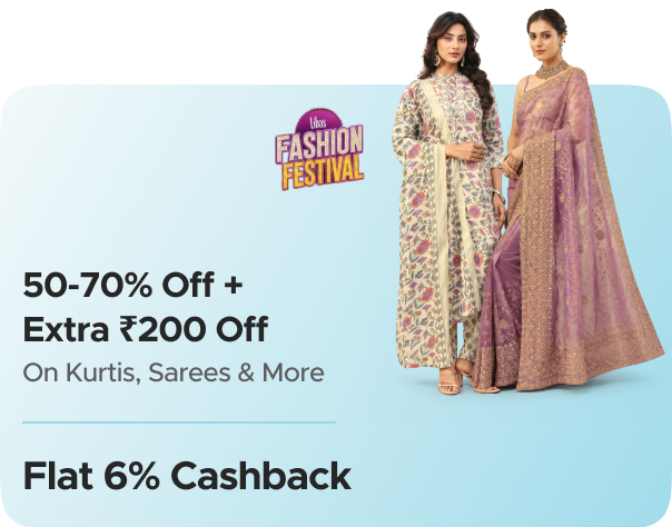Libas — 50 - 70% Off on Kurtis, Sarees & more + Extra ₹200 Off + Flat 6% CashKaro Cashback + Flat 6% Cashback